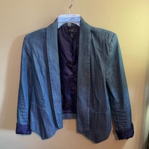 Jessica Simpson Blue Jean Blazer